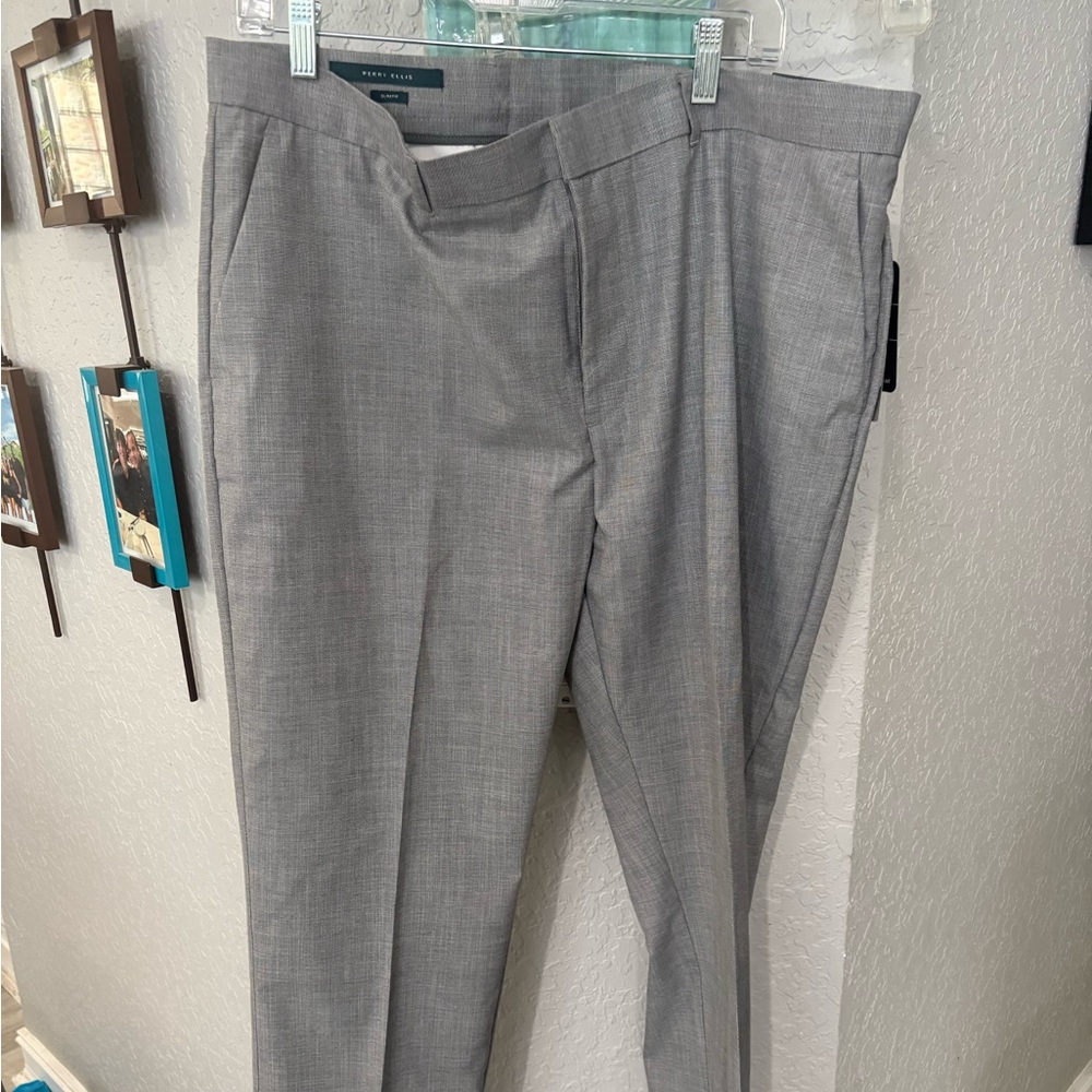 Perry Ellis Gray Dress Pants for Men